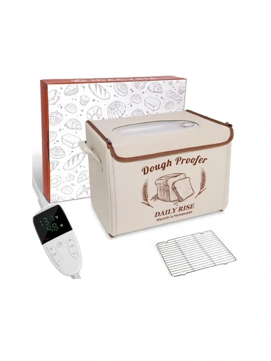Folding Bread Proofing Box with Temp Control for Sourdough, Pizza, Yogurt,& More