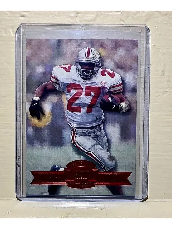 1996 Eddie George Press Pass #5 Paydirt Draft Pick Trading Card Buckeyes