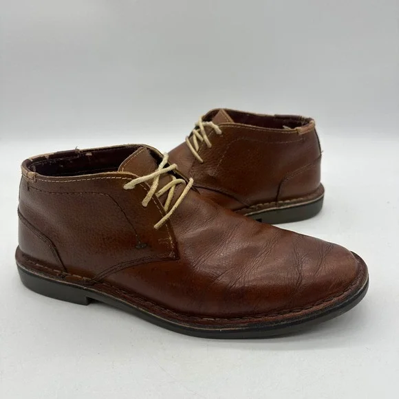 Kenneth‎ Cole Reaction Desert Sun Mens Size 9M Brown Leather Chukka Boots