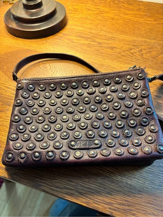Frye Destroyed Jenna Studded Crossbody Bag