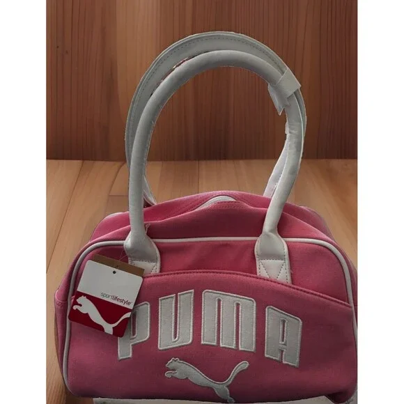 NWT Puma Foundation Handbag Canvas Pink Y2K Vintage 894567