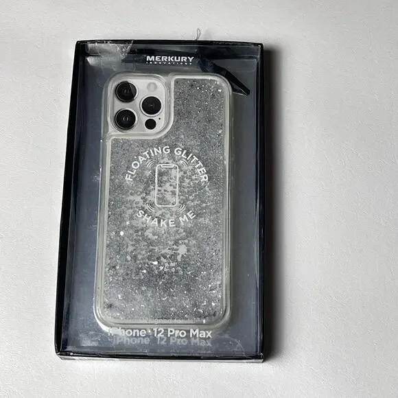 Merkury Innovations Floating Glitter Phone  Case iPhone 12 Max Pro