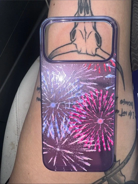 Purple Fireworks Phone Case – Decorative Protective Cover