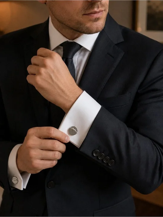 Vintage Swank Cufflinks Silver-Tone