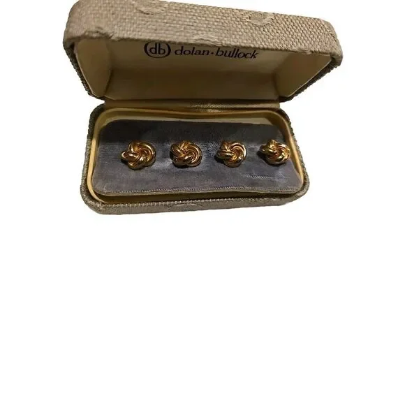 Vintage Dolan Bullock DB 1/20 14K GF Gold Filled Knot Cufflinks Cuff Links