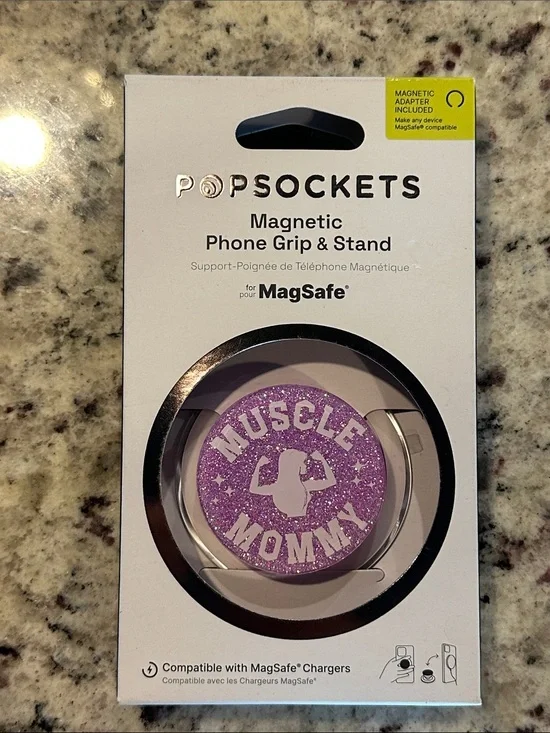 PopSocket Magnetic Phone Grip & Stand - Purple Glitter 
