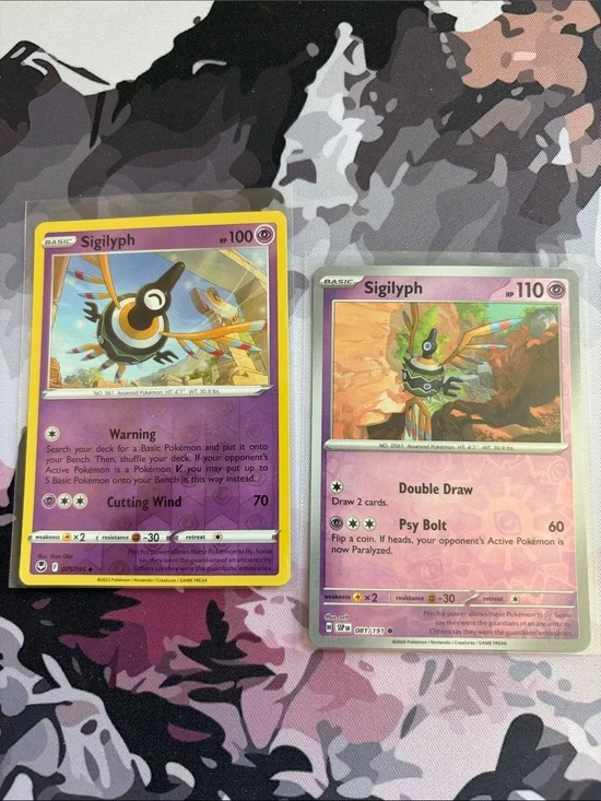Sigilyph Reverse Holo Pokémon Card Mini Lot | 2 Cards ✨5/$25✨