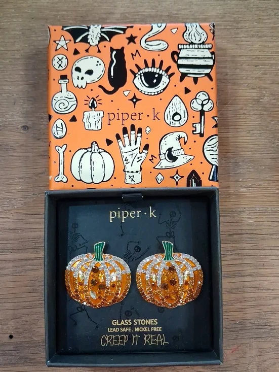 Piper K Halloween/Autumn Stud Earrings