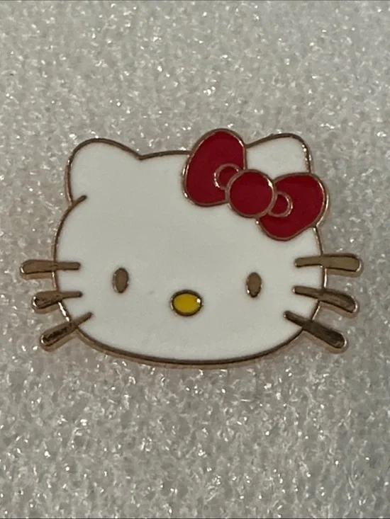 Hello Kitty White & Red Enamel Pin - Kids Accessory