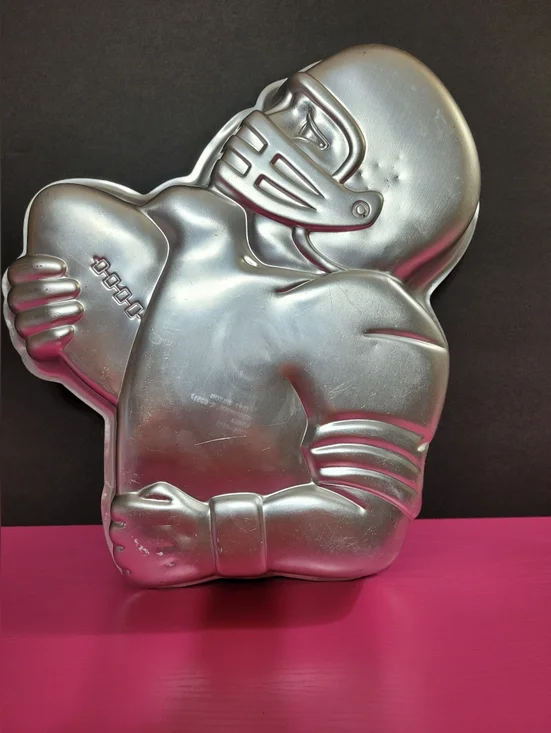 Vintage Wilton Aluminum Football Player Cake Pan No. 2105-4510