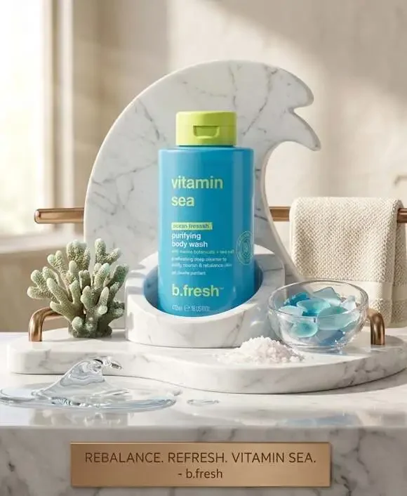 b.fresh Vitamin Sea Purifying Body Wash with Marine Botanicals, 16 fl oz