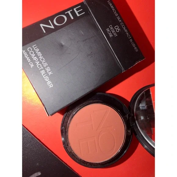 Note Luminous Silk Compact Blusher 05 Desert Rose Face Pressed Powder