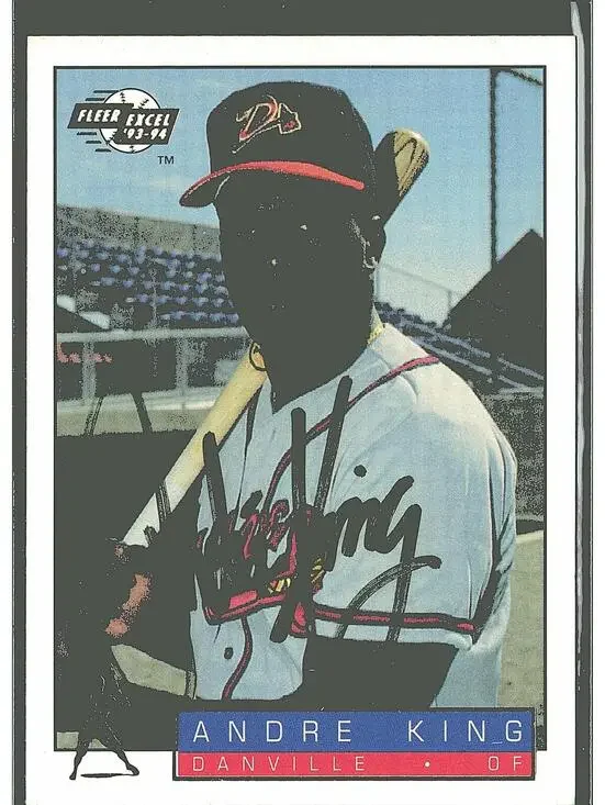 1993-94 Fleer Excel #157 Andre King HAND SIGNED