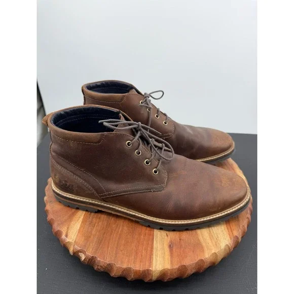Cole Haan Ripley Grand Chukka Boots Mens 9.5 Brown Leather Lug Sole C28335