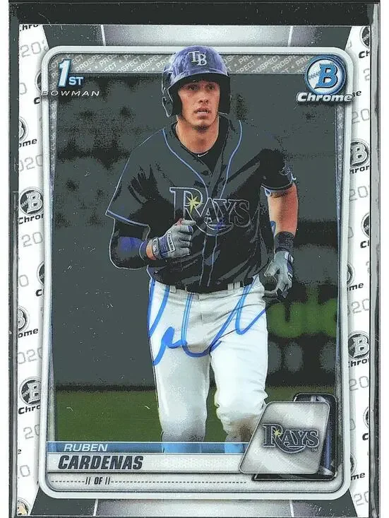 2020 Bowman #BCP-23 Ruben Cardenas Chrome Prospects HAND SIGNED