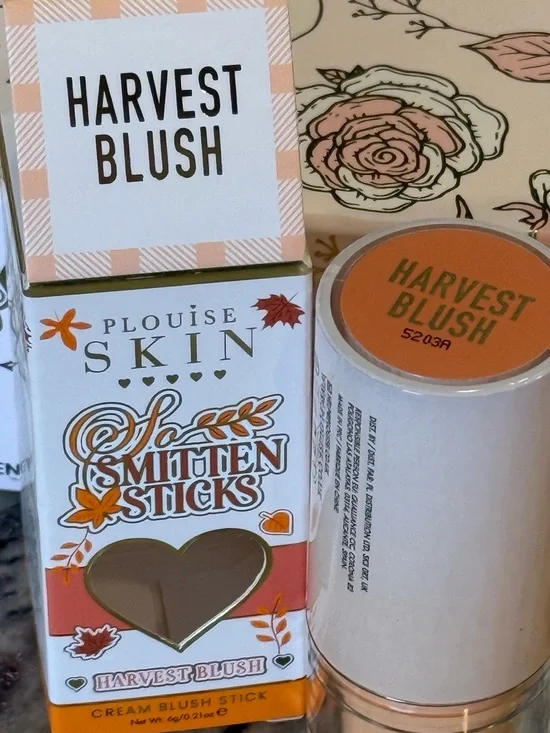 Plouise Skin Smitten Sticks Harvest Blush - Peachy Orange Cream Blush
