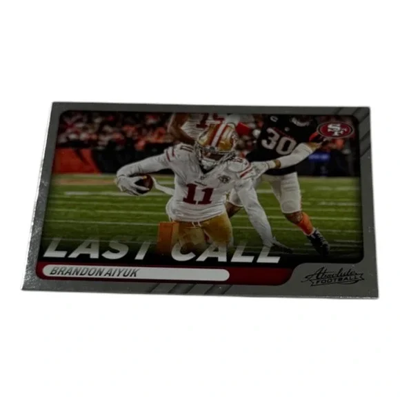 2022 Panini Absolute Football Brandon Aiyuk Last Call Insert LC-3 49ers WR
