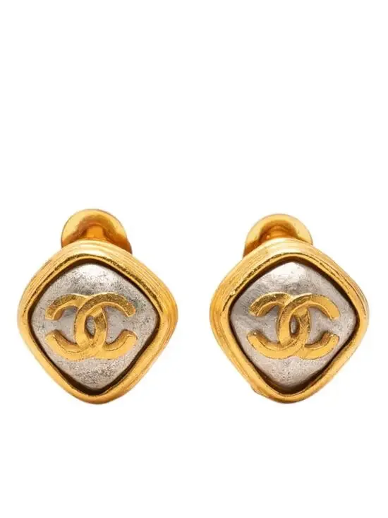 Chanel Cc Logo Clip-On Earrings Metal #287805C64B