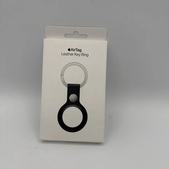 Apple AirTag Leather Key Ring - Midnight