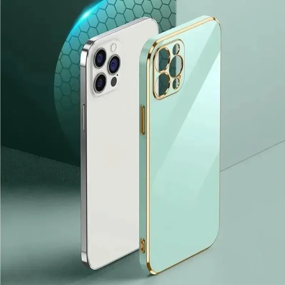 ❤️Boutique - Aqua Gold iPhone 13 Pro Case - OS
