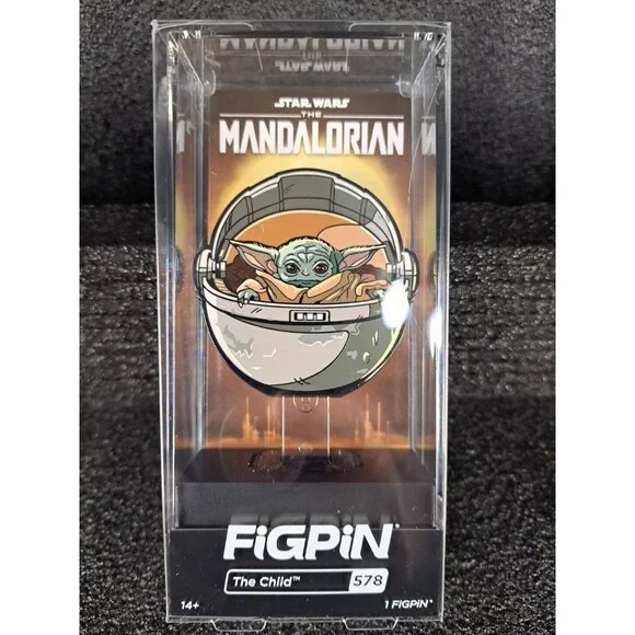 FiGPiN Disney‎ Enamel Pin Star Wars The Mandalorian Child #578 Boxed Sealed