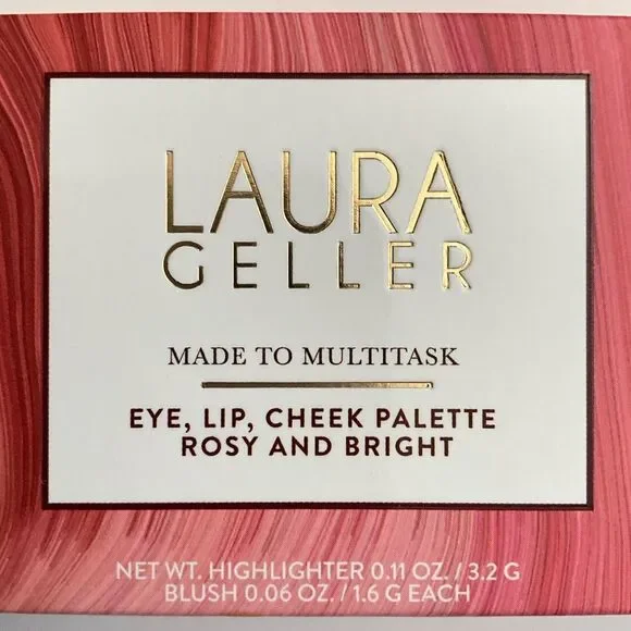 Laura Geller Eye Lip Cheek Palette In Rosy and Bright Made To Multitask