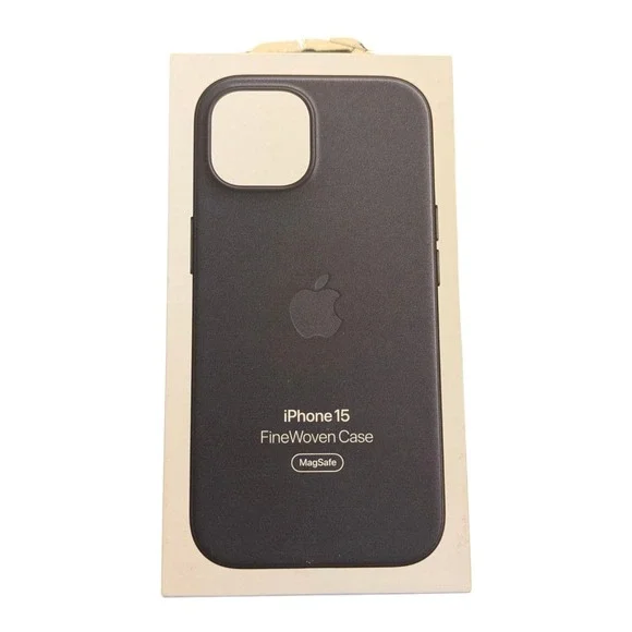 C8. Apple FineWoven Case with MagSafe for iPhone 15 - Black