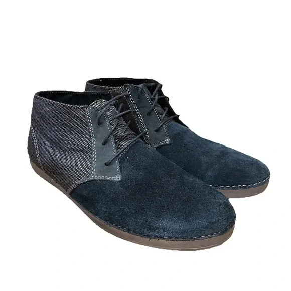 Timberland Ballard Chukka Boot Shoes‎ Leather Two Tone Blue Gray Men's 11.5