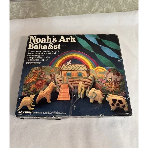 1992 Noahs Ark Bake Set by Fox Run Craftsmen - Incomplete