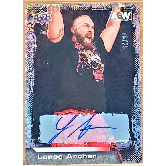 2022 UPPER DECK AEW LANCE ARCHER PYRO AUTO #D/25 AUTOGRAPH‎ SP