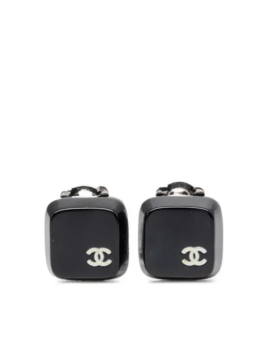 Chanel Cc Logo Clip-On Earrings Silver- #287784C56B
