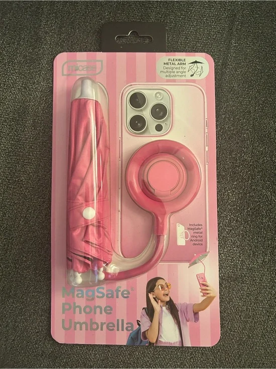 NEW Micase Pink MagSafe Phone Umbrella & Ring Accessory