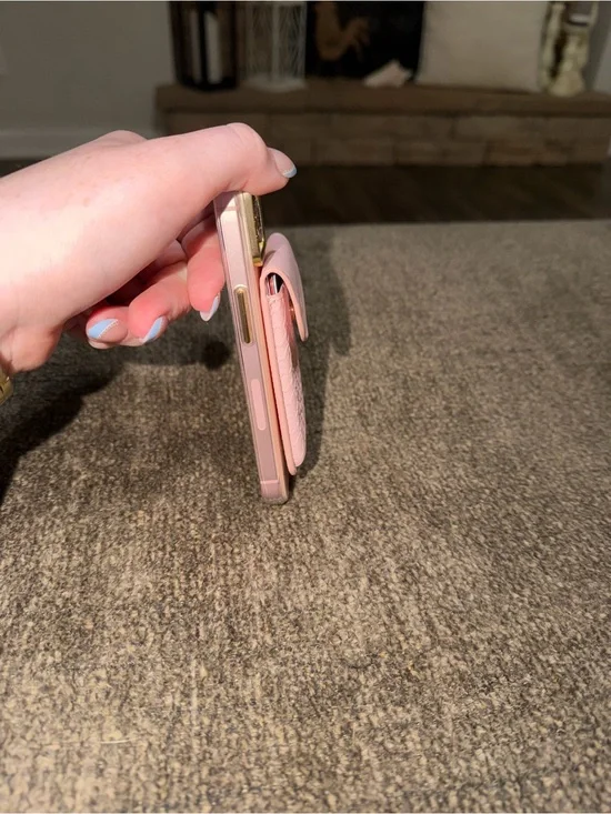 Pink Phone Case with Card Holder