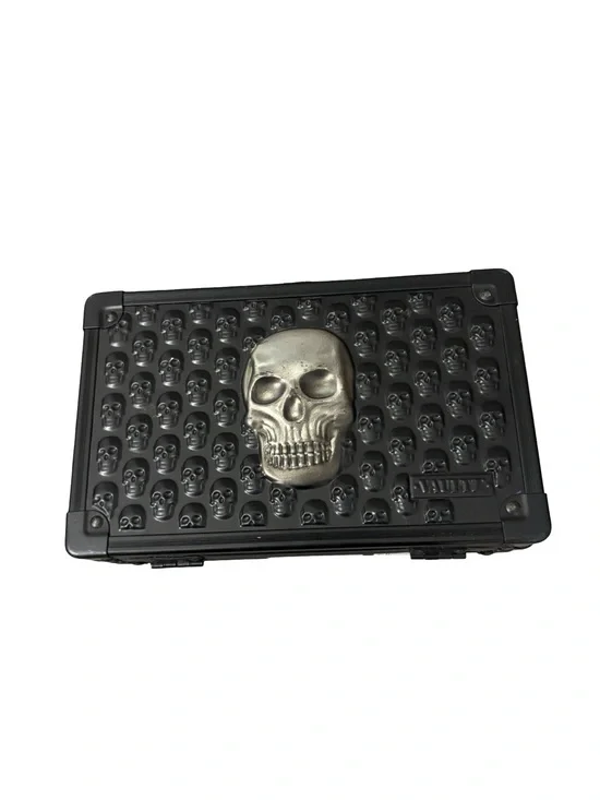 Vaults Black Skull Collectible Storage Case for   Home or School Organizer
