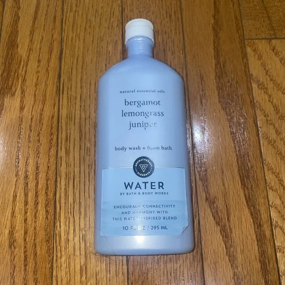 Bath‎ & Body Works Aromatherapy WATER Bergamot Lemongrass Juniper Body Wash