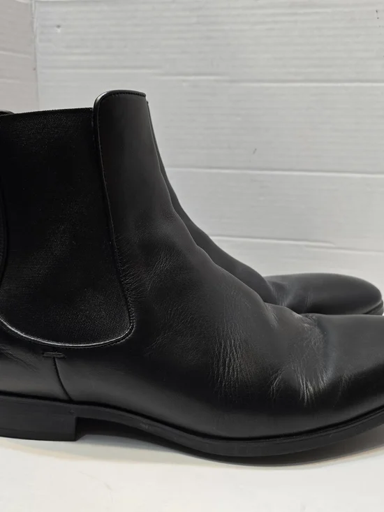 To Boot New York Black Leather Chelsea Ankle Boots Slip-On Men's  SZ 13