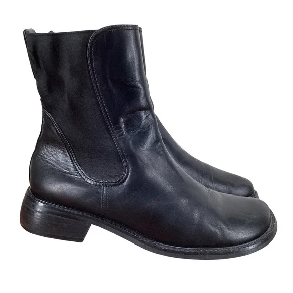 Donald J Pliner Chelsea Autumn style Boots Men's US 9 M Black‎ Leather