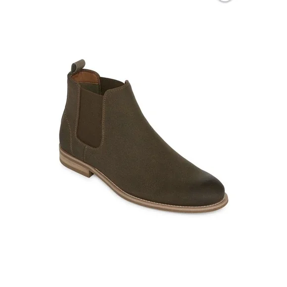 Chelsea Boots Slip- On JF J.Ferrar Mens Fenton Size 8M  Original Price‎ 99$