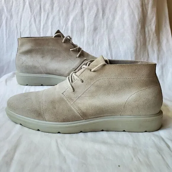 United Nude Flx Desert Men's Suede Desert Chukka Boots Grey Size EU 45/US 11.5