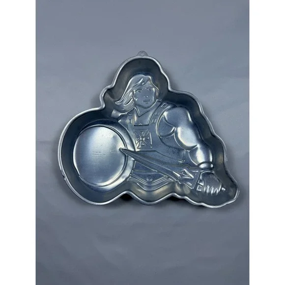 Vintage 1983 Wilton He-Man Masters of the Universe Aluminum Cake‎ Pan 2105-3184