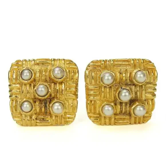 CHANEL Authentic Gold Earrings