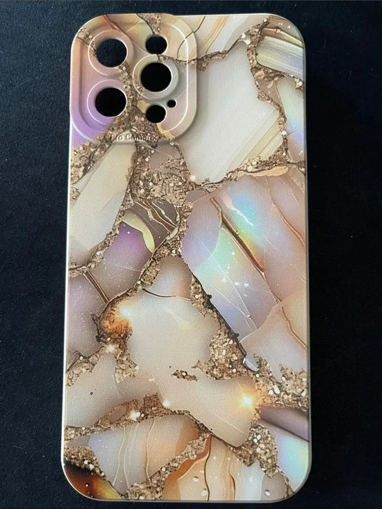 Gold Marble Protective 12 Pro Max Phone Case