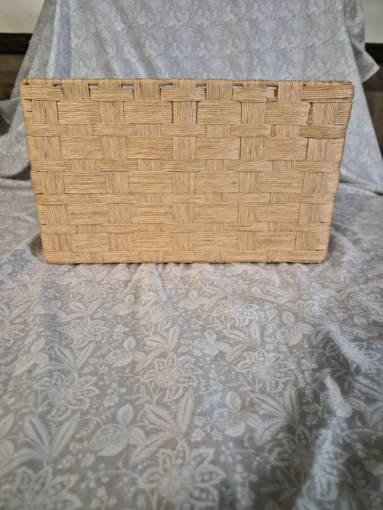 Woven Natural Storage Basket - Neutral Tan