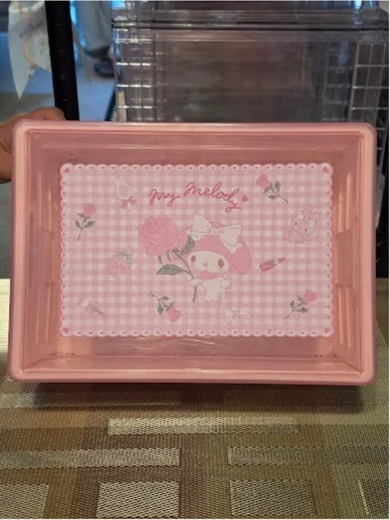 #MEL-2244 My Melody Acrylic Pop Up Box with Plastic Lid