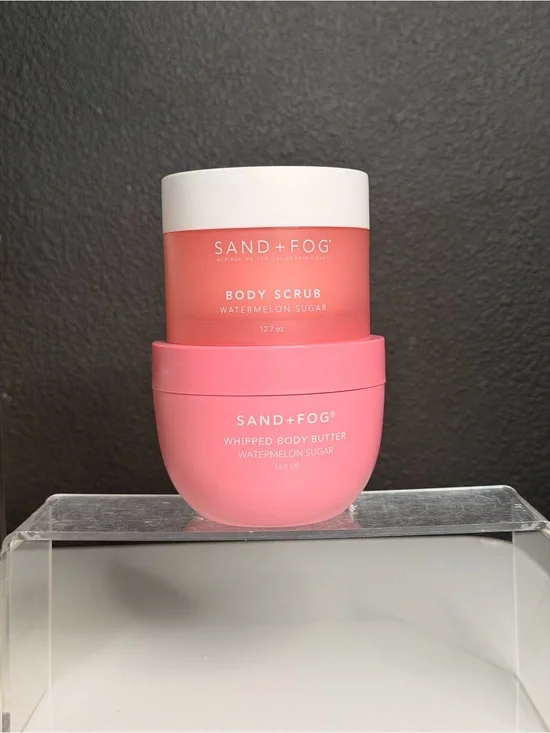 SAND+FOG Watermelon Sugar Pink Body Scrub & Whipped Body Butter