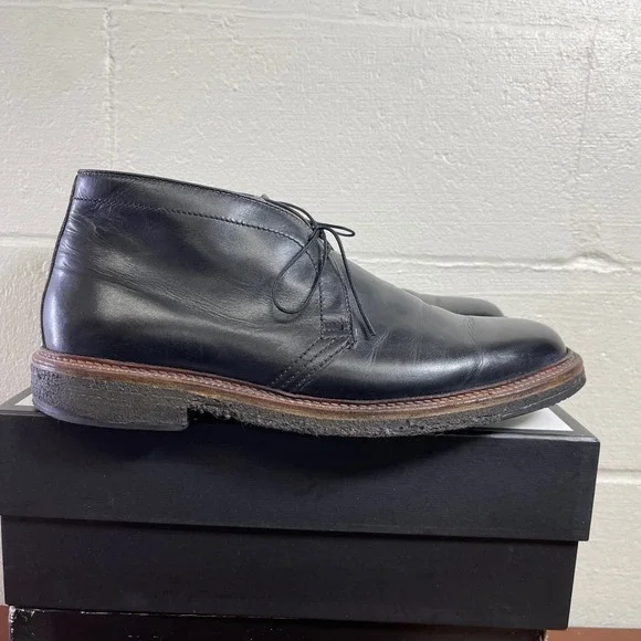 Alden Chukka Ankle Boots Black Leather Goodyear Welt Men's 13 B/D Made In USA