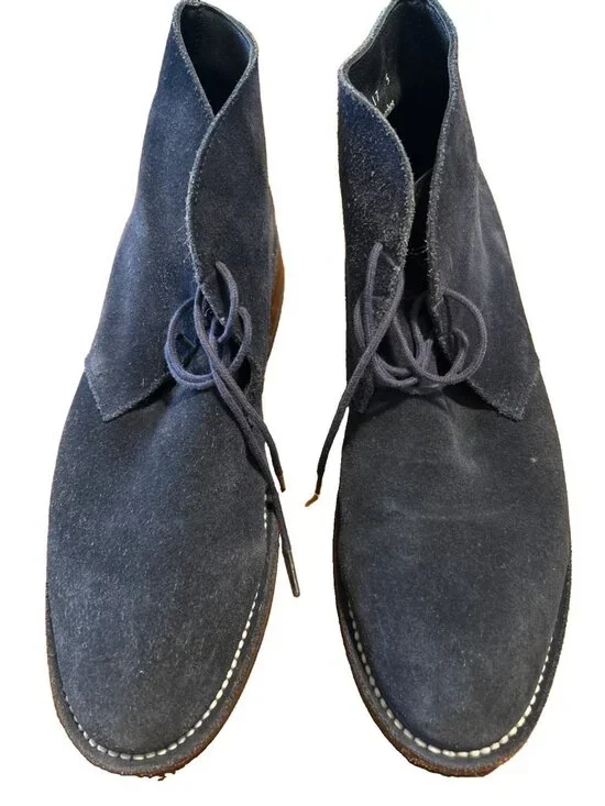 Thursday Boot Company Everyday Men’s 9 Blue Suede Scout Chukka Ankle Boots Lace