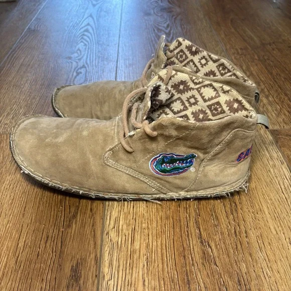 Primus Florida Gators‎ Suede Chukka Boots Tan UF Lace Up Shoes College Mens 9