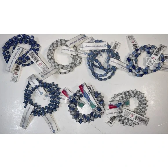 NWT Lot 28 Disney‎ Frozen Olaf Snowflakes TRRTLZ Friendship Bracelets Blue White