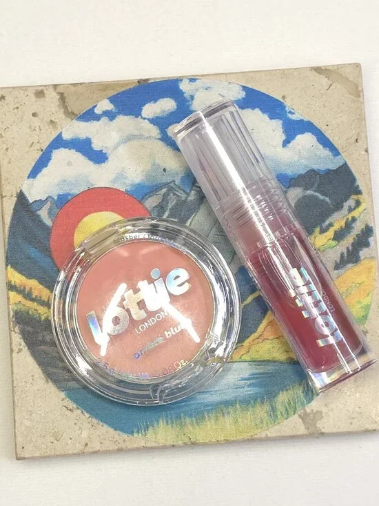 Lottie London Ombre Blush & Oil Slick Lip Oil - Exposed/Extra Cherries
